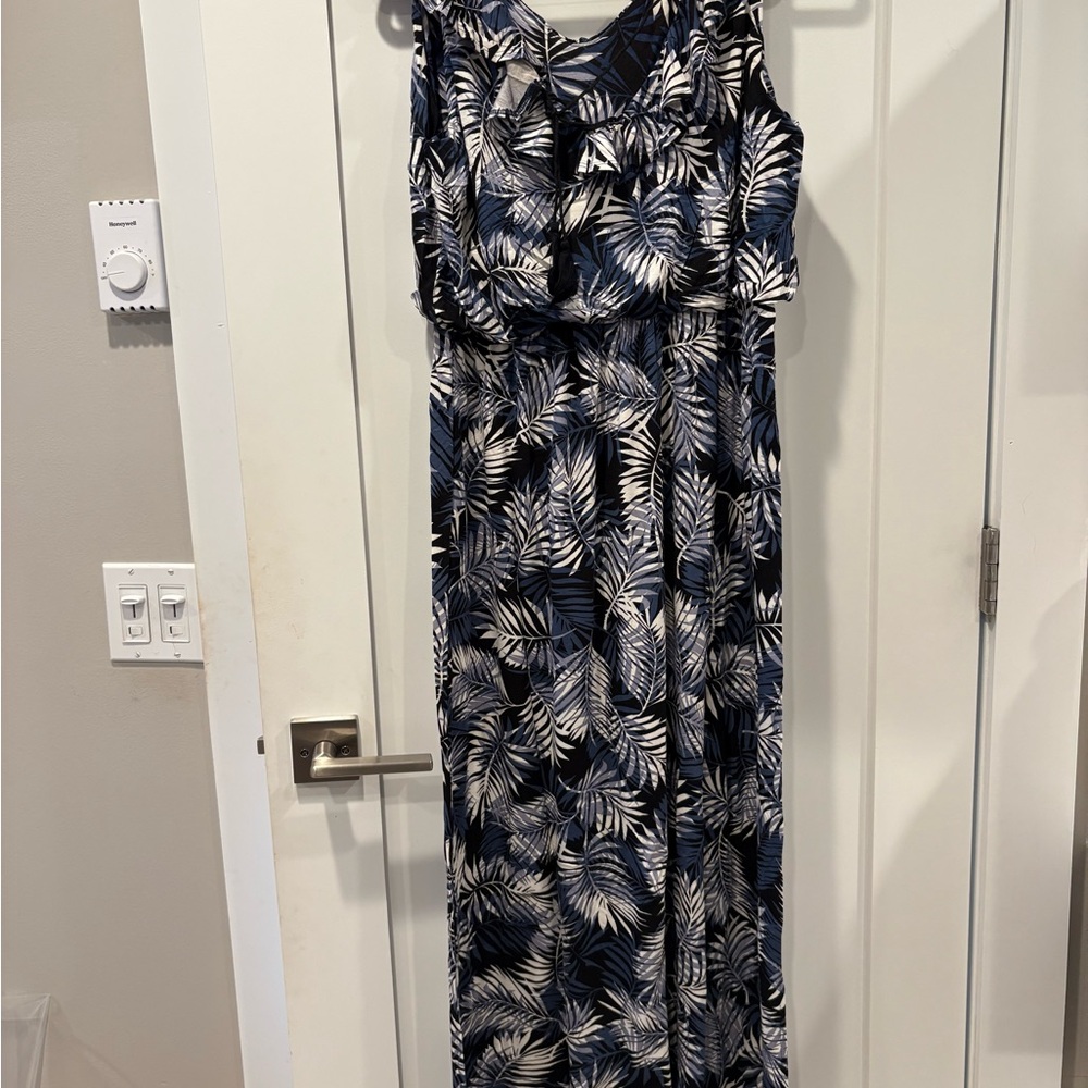 Matty M Black Halter Maxi Sundress